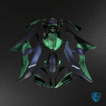 Yamaha R6 (2008-2016) Forest Green & Matte Black Motorcycle Fairing Kit | ABS Bodywork