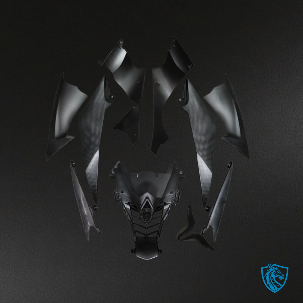 Yamaha R6 (2008-2016) Black & Gray - MERGEment Motorcycle Fairings Kit