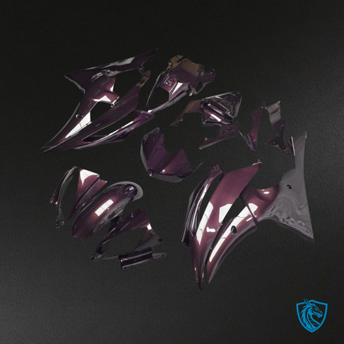 Yamaha R6 (2008-2016) Gloss Crimson Black - MERGEment Motorcycle Fairings Kit