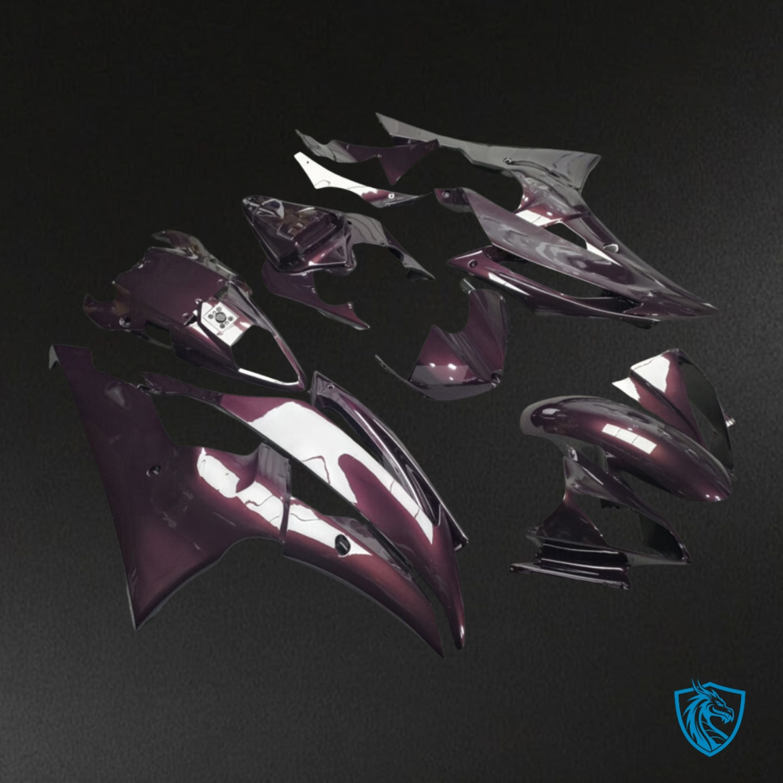 Yamaha R6 (2008-2016) Gloss Crimson Black - MERGEment Motorcycle Fairings Kit