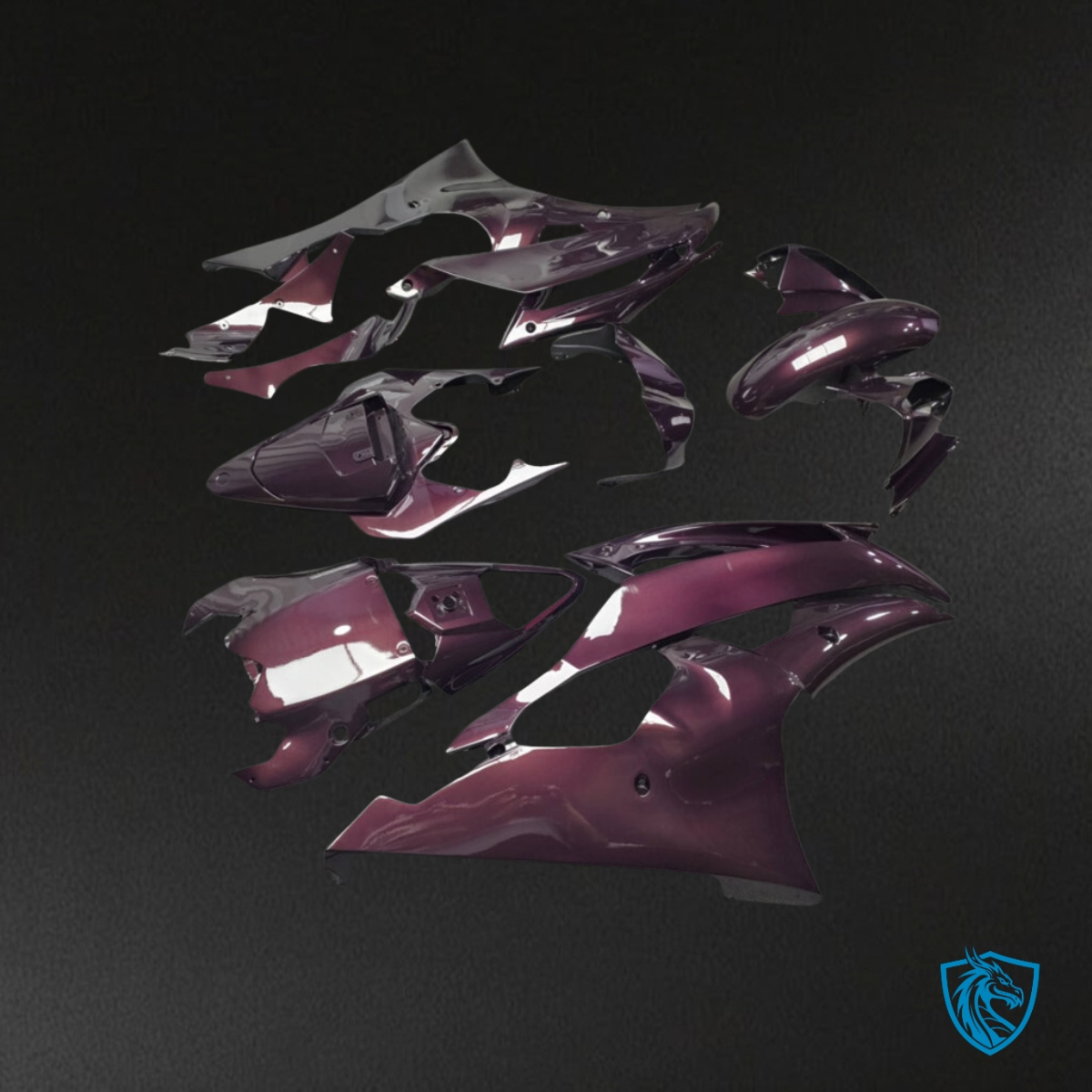 Yamaha R6 (2008-2016) Gloss Crimson Black - MERGEment Motorcycle Fairings Kit