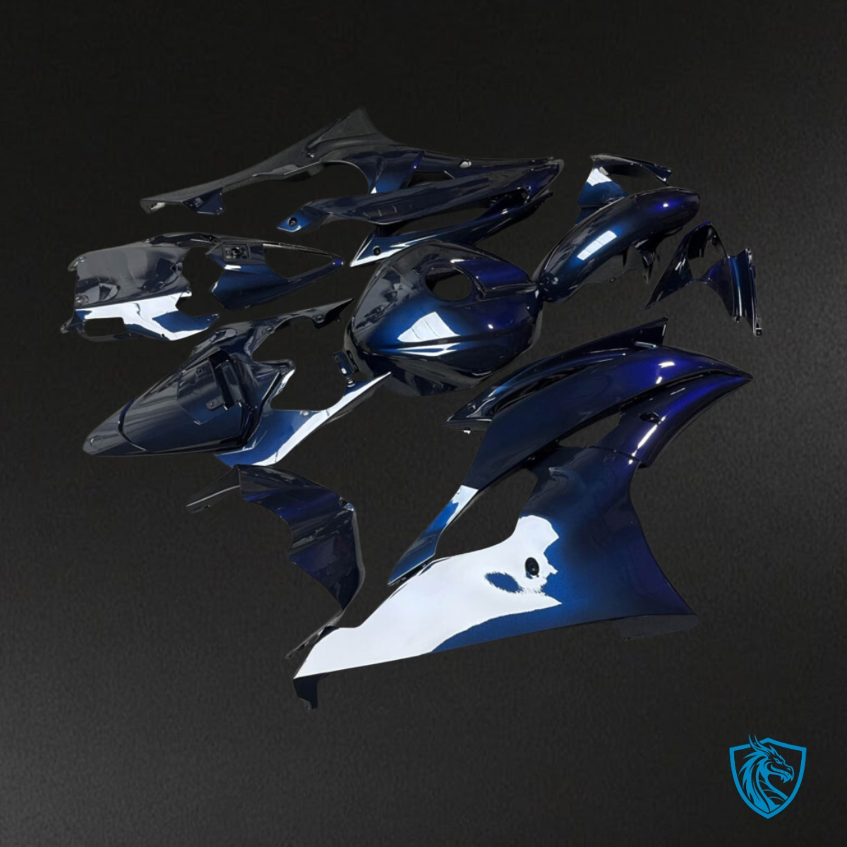 Yamaha R6 (2008-2016) Gloss Dark Blue - Custom ABS Fairing Kit