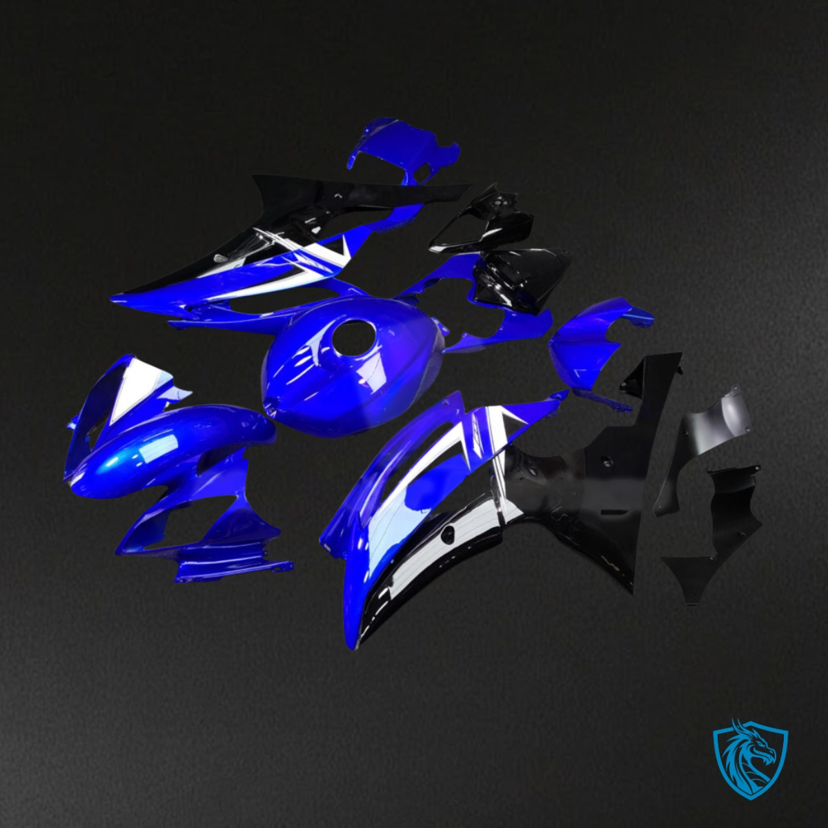 Yamaha R6 (2008-2016) Blue , Black & White - MERGEment Motorcycle Fairings Kit