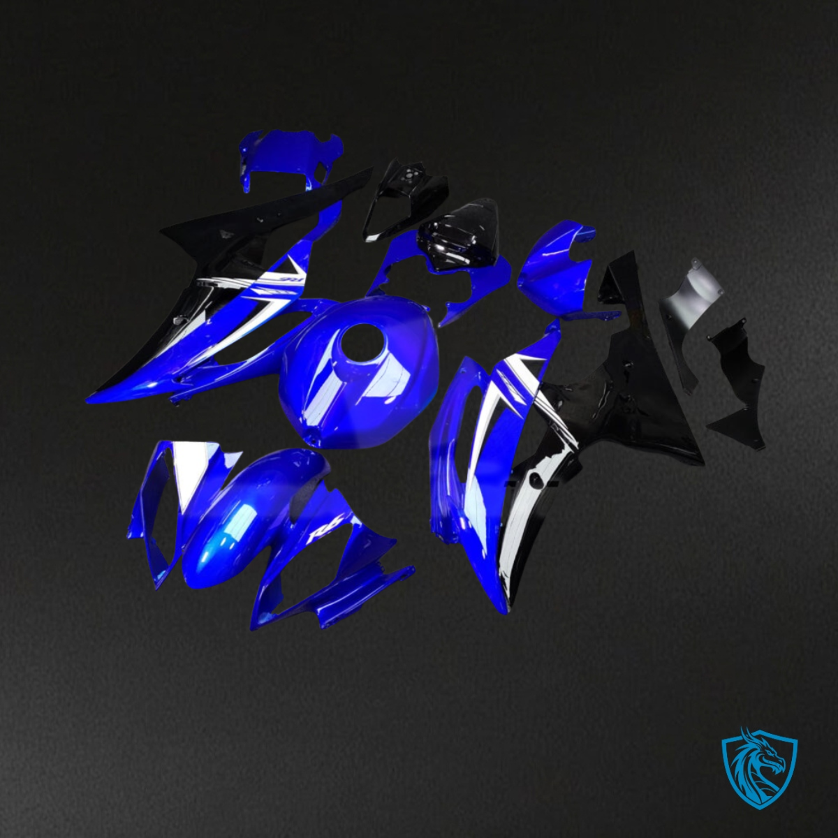 Yamaha R6 (2008-2016) Blue , Black & White - MERGEment Motorcycle Fairings Kit