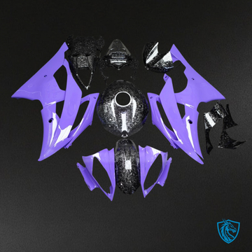 Yamaha R6 (2008-2016) Gloss Black & Purple - Custom ABS Fairing Kit