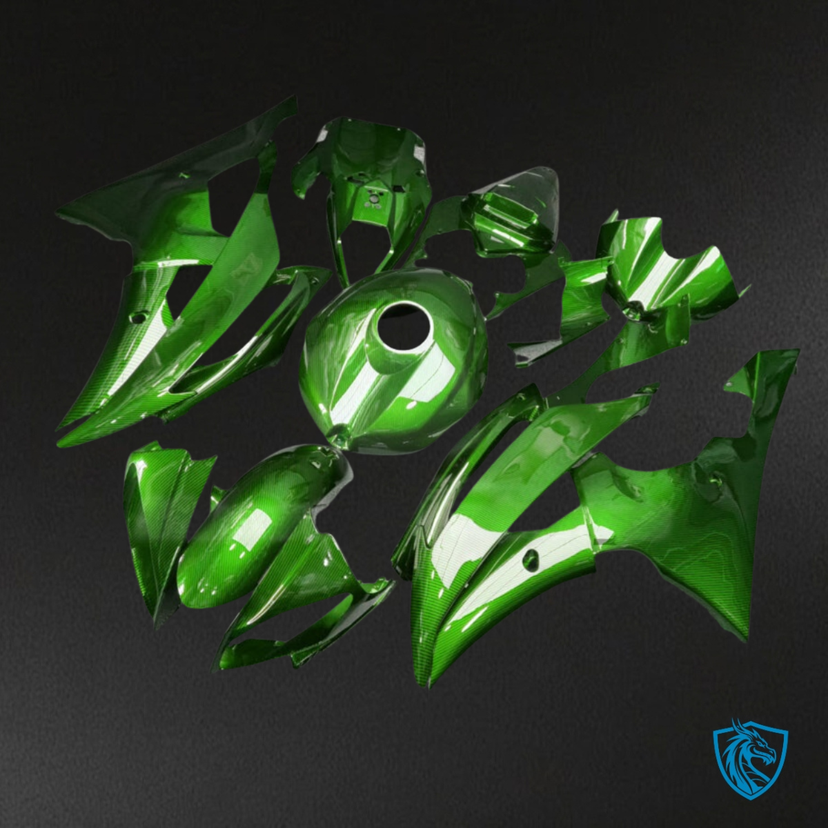 Yamaha R6( 2008-2016) Gloss Green Fairing Kit | ABS Bodywork