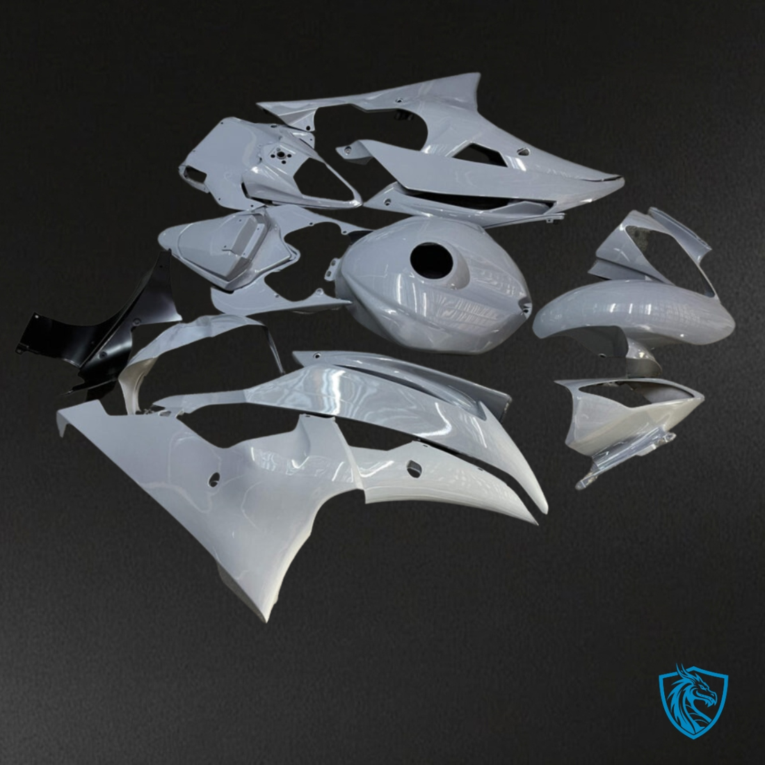 Yamaha R6 (2008-2016) Gloss Nardo Gray Fairings Kit - Aftermarket ABS Bodywork