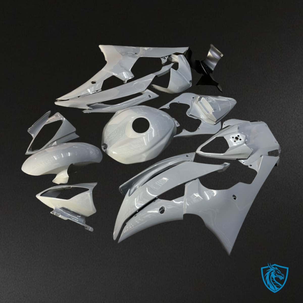 Yamaha R6 (2008-2016) Gloss Nardo Gray Fairings Kit - Aftermarket ABS Bodywork