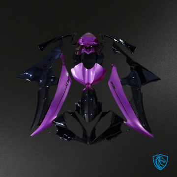 Yamaha R6 (2008-2016) Glossy Black & Purple Violet - MERGEment Motorcycle Fairings Kit