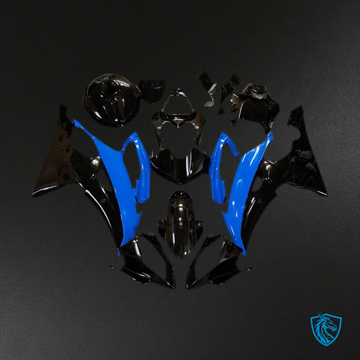 Yamaha R6 (2008-2016) Glossy Blue & Black Motorcycle Fairing Kit | ABS Bodywork