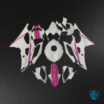 Yamaha R6 (2008-2016) Glossy White & Pink - MERGEment Motorcycle Fairings Kit