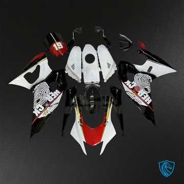 Yamaha R7 (2021-2025) White, Black & Red FingerPrint - Replacement Motorcycle Fairings Kit