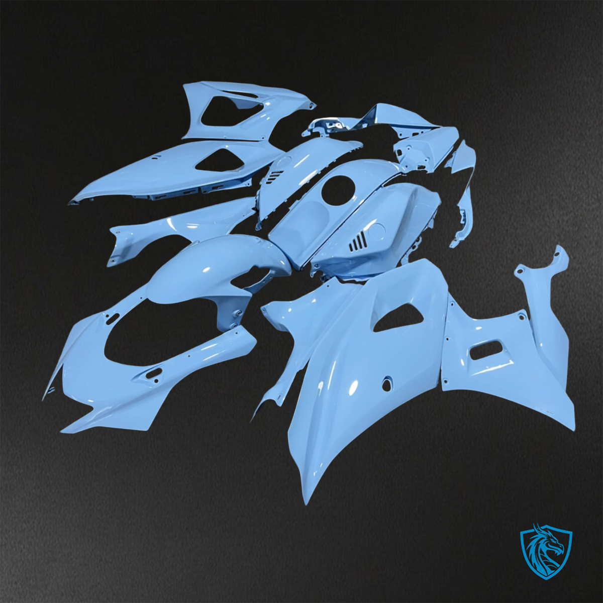Yamaha R7 (2021-2025) Gloss Baby Blue - Replacement Motorcycle Fairings Kit