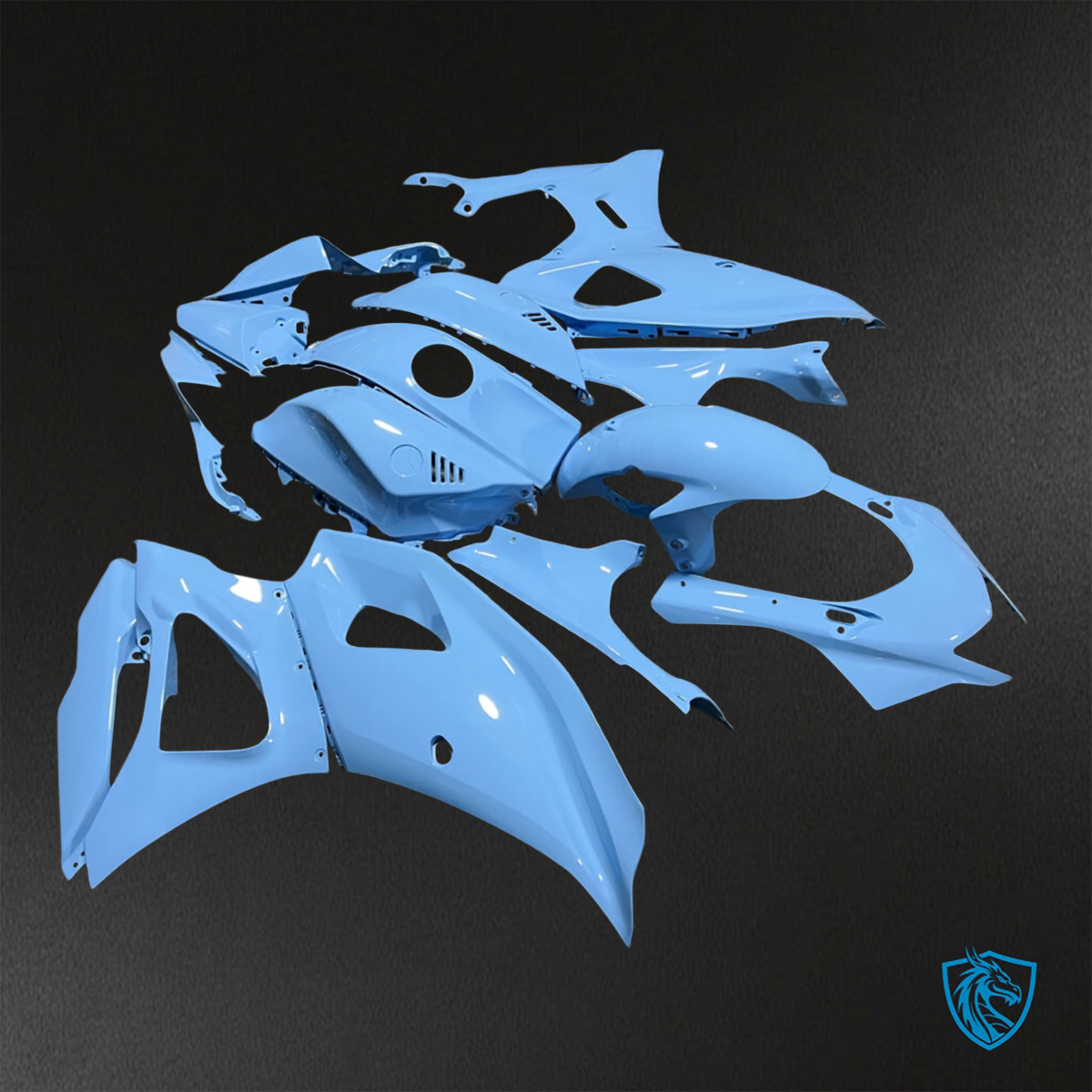 Yamaha R7 (2021-2025) Gloss Baby Blue - Replacement Motorcycle Fairings Kit