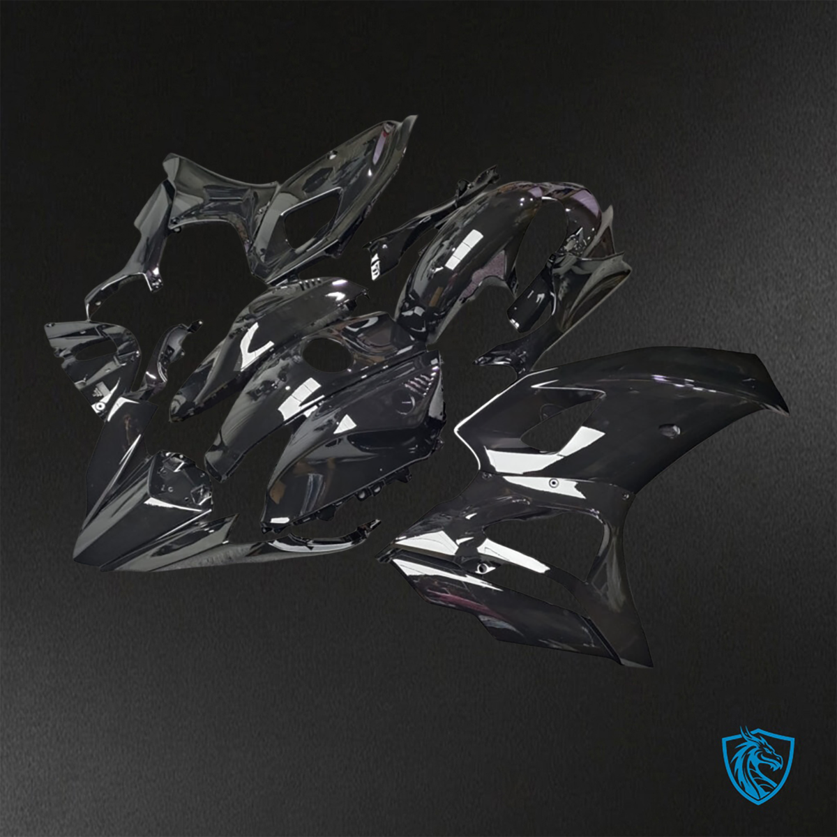 Yamaha R7 (2021-2025) Gloss Black & White ABS Bodywork - Fairings Kit