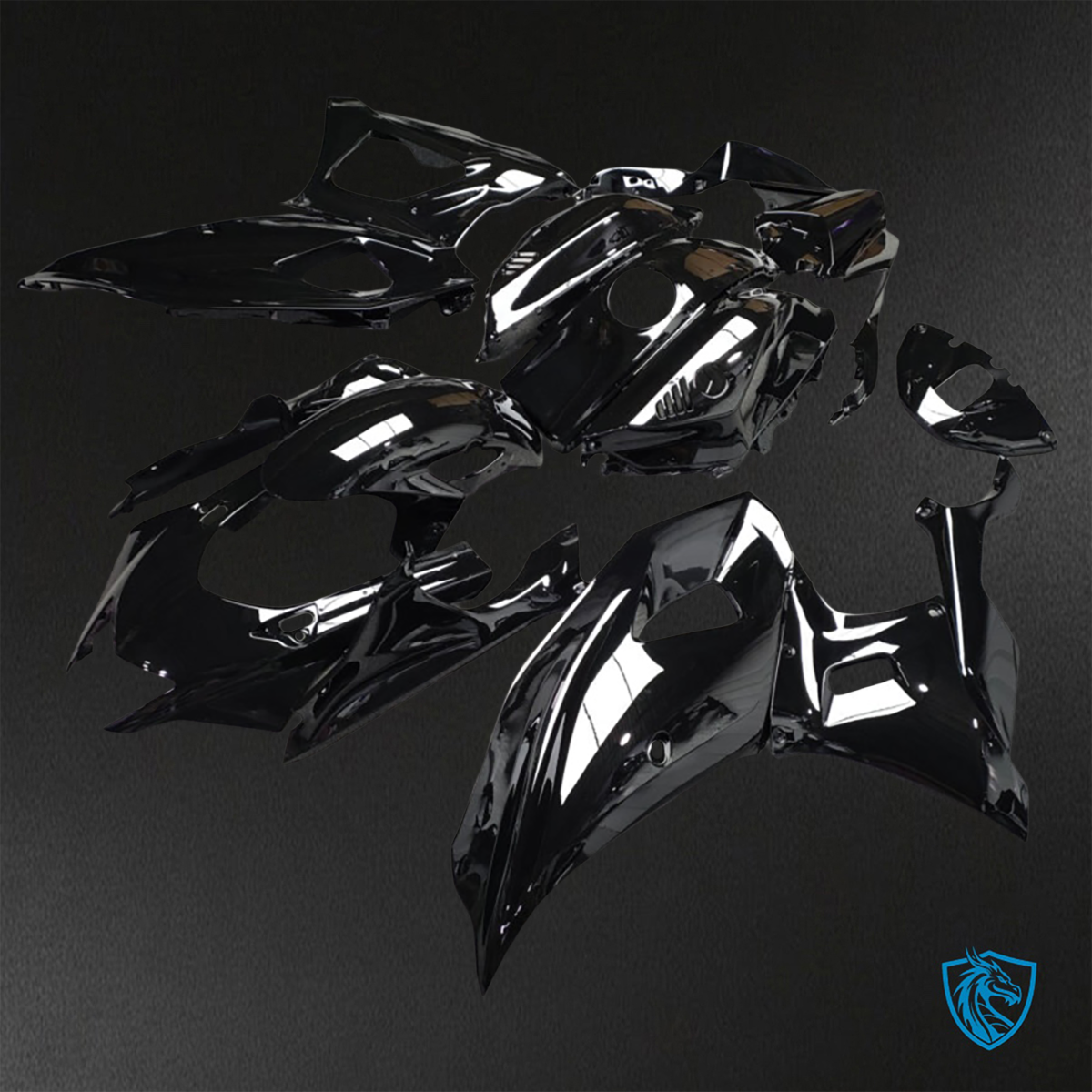 Yamaha R7 (2021-2025) Gloss Black & White ABS Bodywork - Fairings Kit