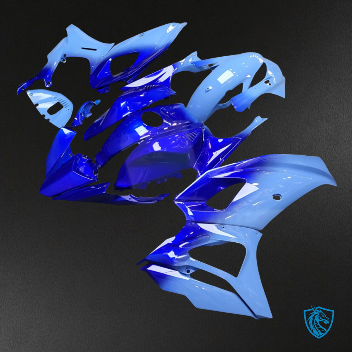 Yamaha R7 (2021-2025) Gloss Blue Gradient Fairings Kit - Aftermarket ABS Bodywork