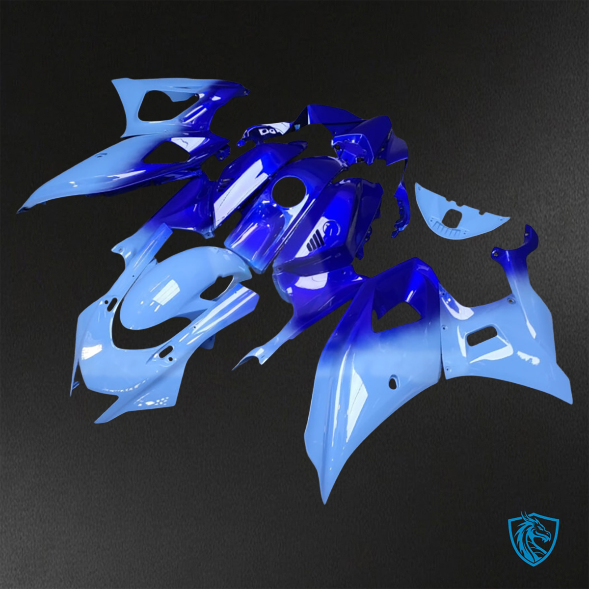 Yamaha R7 (2021-2025) Gloss Blue Gradient Fairings Kit - Aftermarket ABS Bodywork