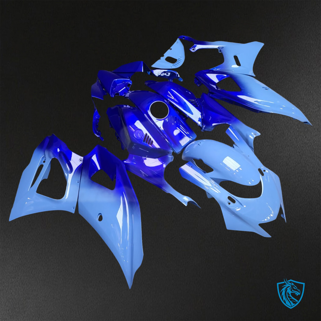Yamaha R7 (2021-2025) Gloss Blue Gradient Fairings Kit - Aftermarket ABS Bodywork