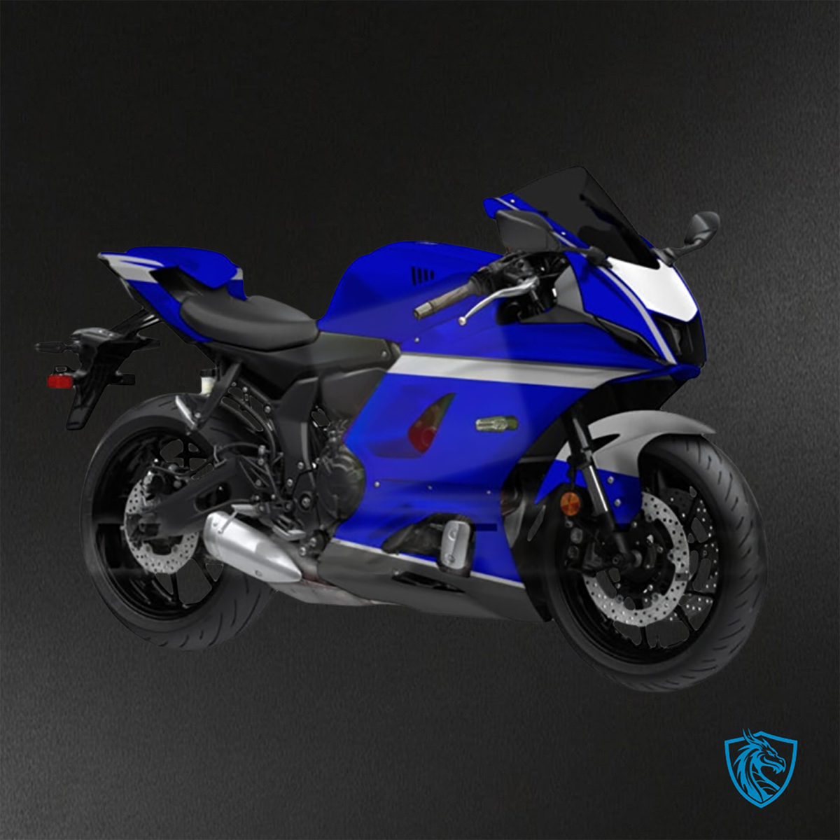 Yamaha R7 (2021-2025) Gloss Blue, Gray & Black - Custom ABS Fairing Kit