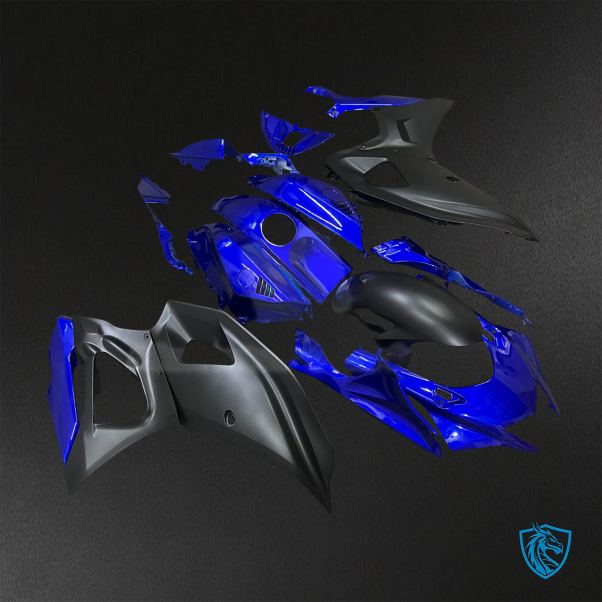 Yamaha R7 (2021-2025) Gloss Blue & Matte Black ABS Bodywork - Fairings Kit