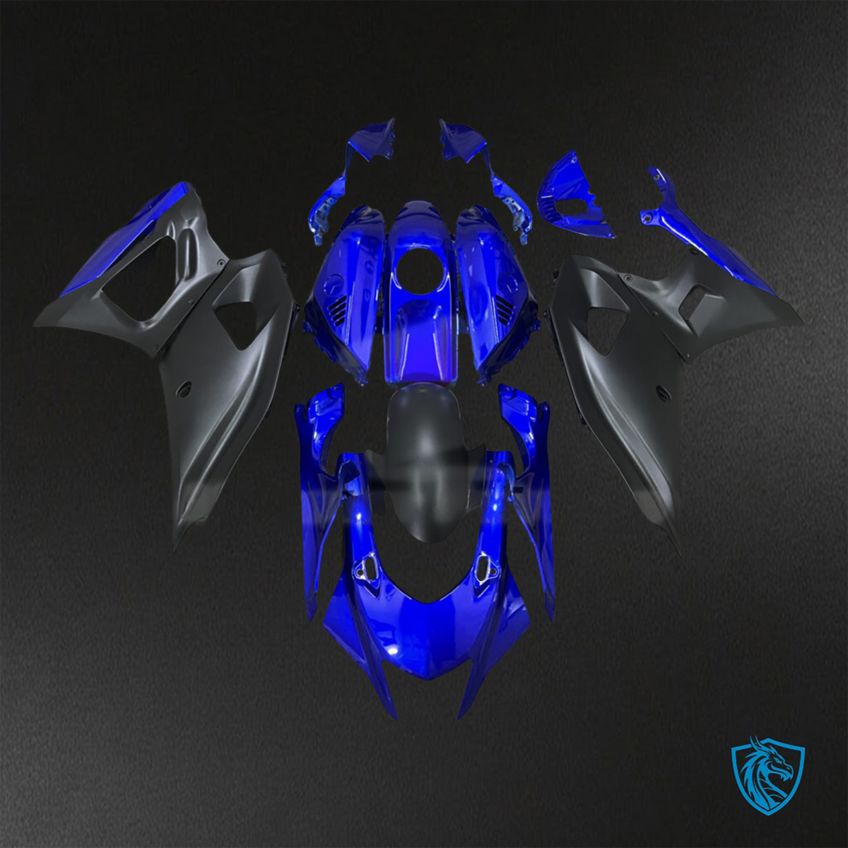 Yamaha R7 (2021-2025) Gloss Blue & Matte Black ABS Bodywork - Fairings Kit