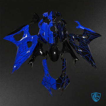 Yamaha R7 (2021-2025) Gloss Blue & Black Split Fairings Kit - Aftermarket ABS Bodywork