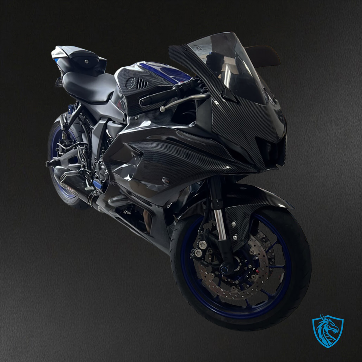 Yamaha R7 (2021-2025) Gloss Black Carbon Fiber - Replacement Motorcycle Fairings Kit