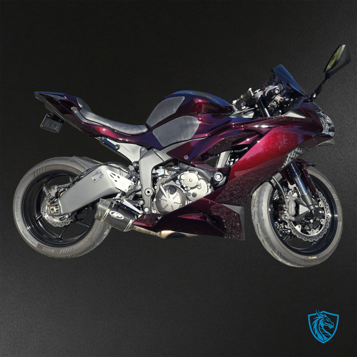 Yamaha R7 (2021-2025) Gloss Dark Red Carbon Fiber - Custom ABS Fairing Kit