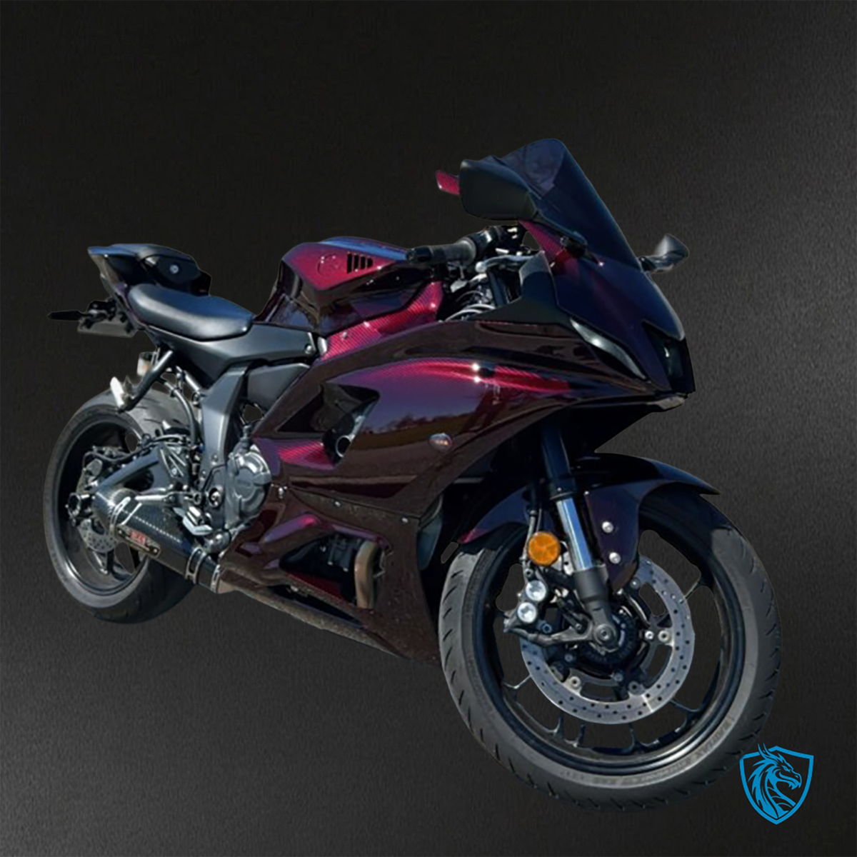 Yamaha R7 (2021-2025) Gloss Dark Red Carbon Fiber - Custom ABS Fairing Kit