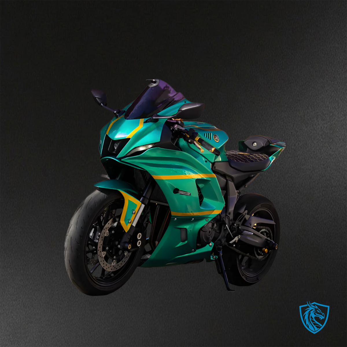 Yamaha R7 (2021-2025) Gloss Green & Gold Fairings Kit - Aftermarket ABS Bodywork