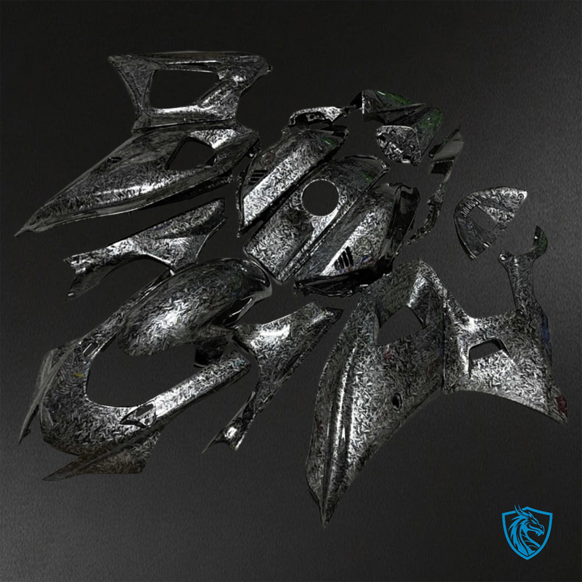 Yamaha R7 (2021-2025) Gloss Black Carbon Fiber ABS Bodywork - Fairings Kit