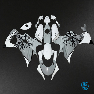 Yamaha R7 (2021-2025) Gloss Gray, White & Black Snowflake ABS Bodywork - Fairings Kit
