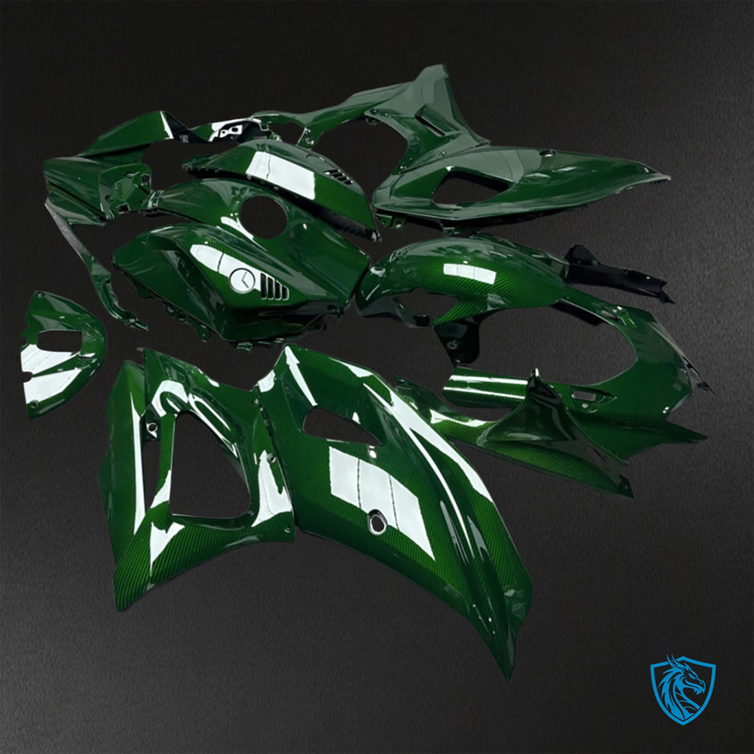 Yamaha R7 (2021-2025) Gloss Green Carbon Fiber ABS Bodywork - Fairings Kit