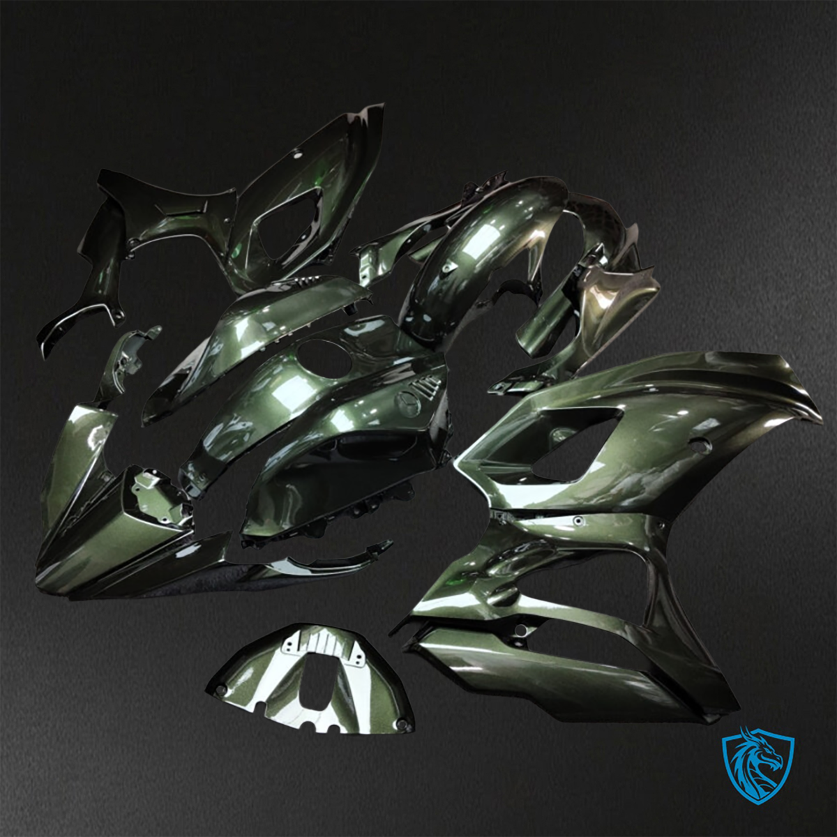 Yamaha R7 (2021-2025) Gloss Olive Green ABS Bodywork - Fairings Kit