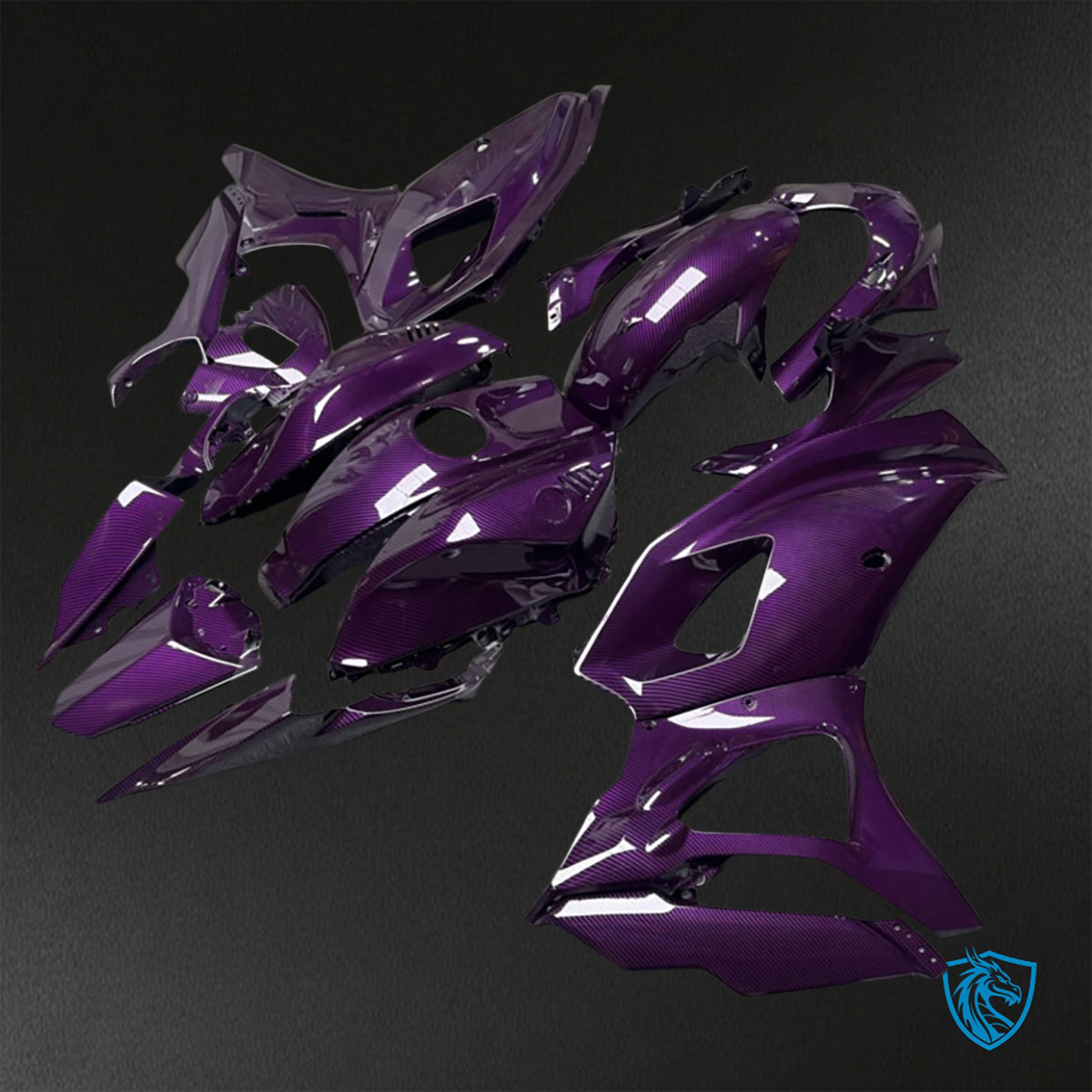Yamaha R7 (2021-2025) Gloss Pink Carbon Fiber ABS Bodywork - Fairings Kit