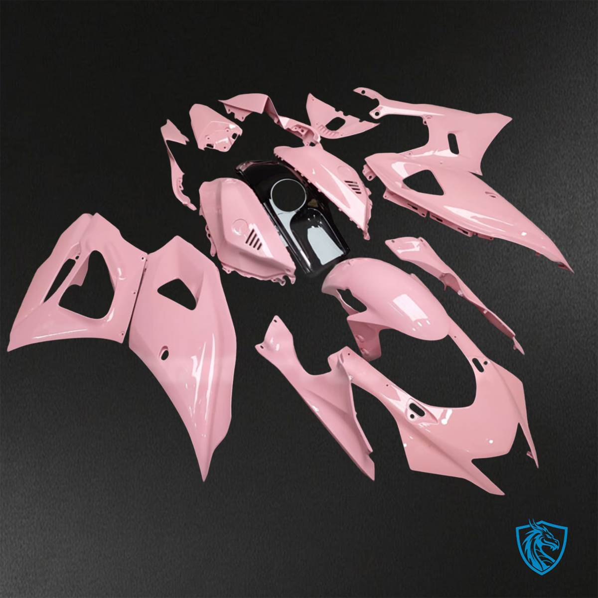 Yamaha R7 (2021-2025) Gloss Pink & Black - Custom ABS Fairing Kit