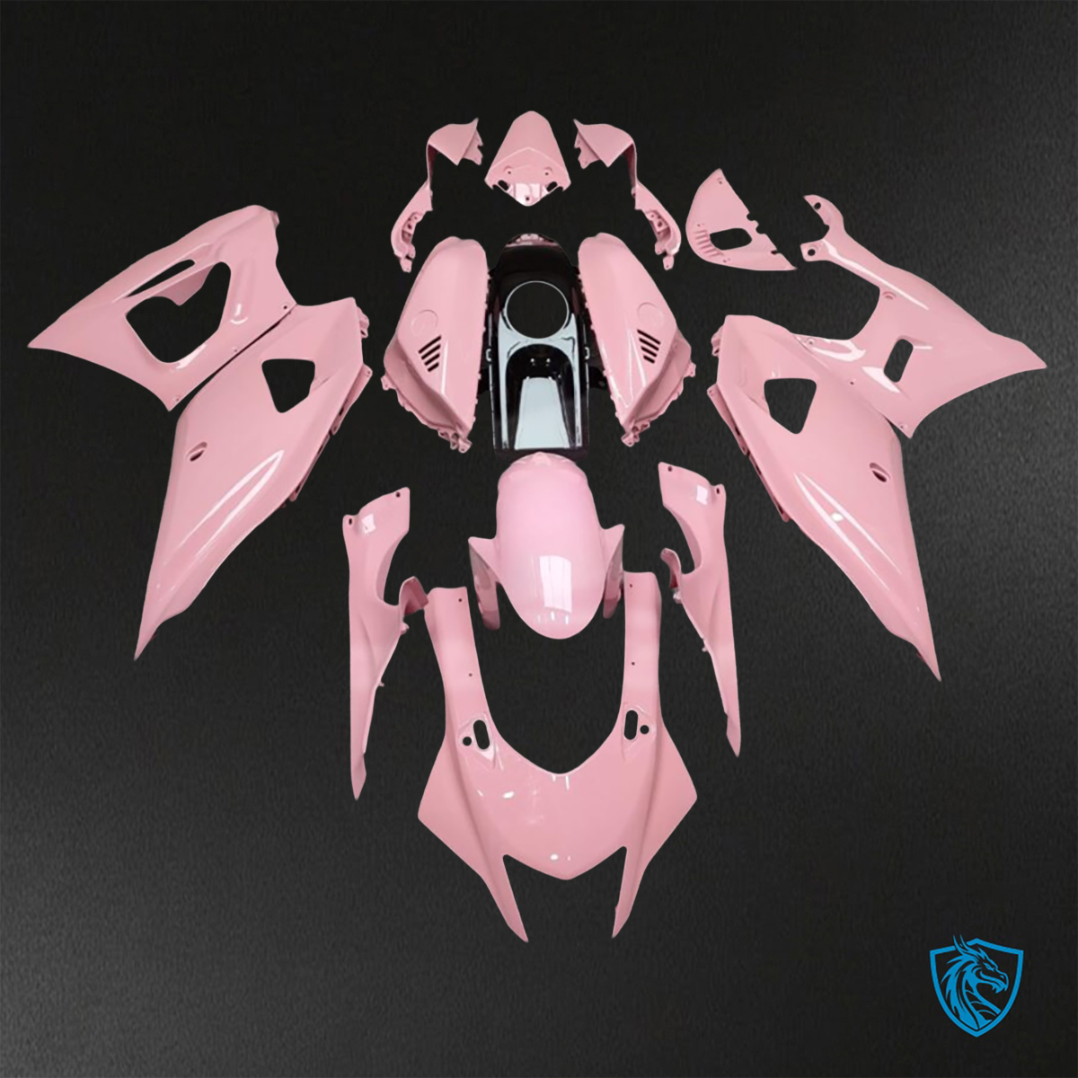 Yamaha R7 (2021-2025) Gloss Pink & Black - Custom ABS Fairing Kit