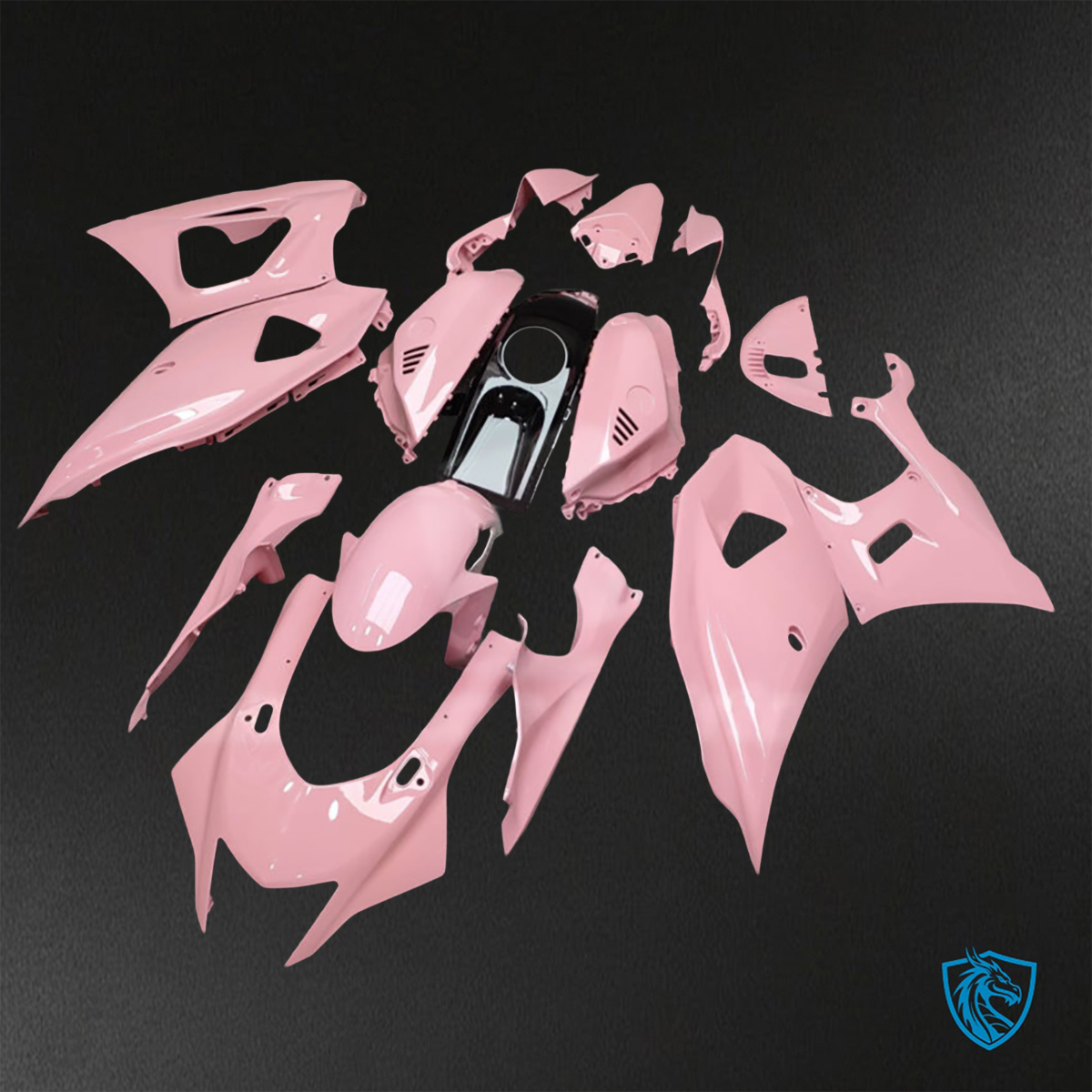 Yamaha R7 (2021-2025) Gloss Pink & Black - Custom ABS Fairing Kit