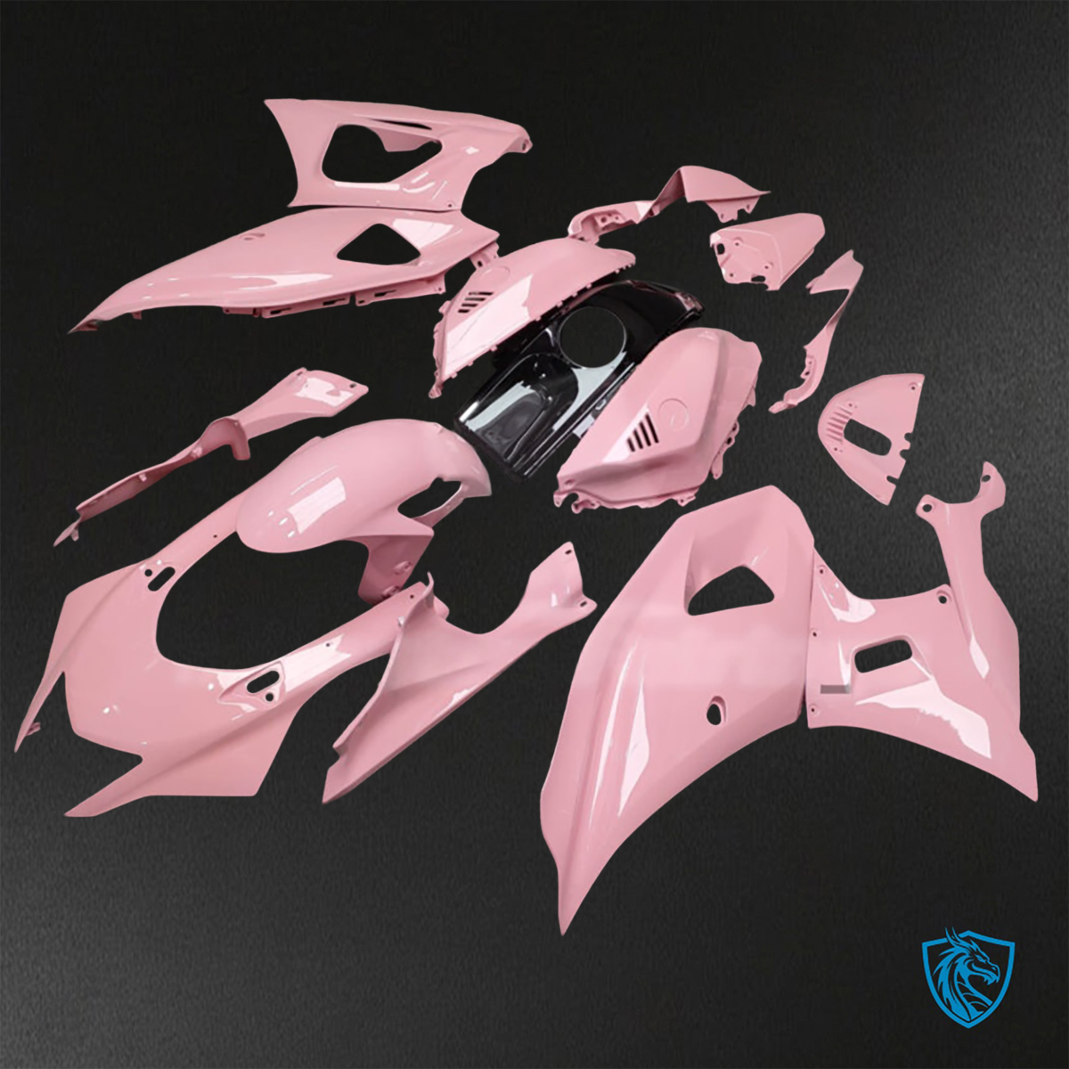 Yamaha R7 (2021-2025) Gloss Pink & Black - Custom ABS Fairing Kit