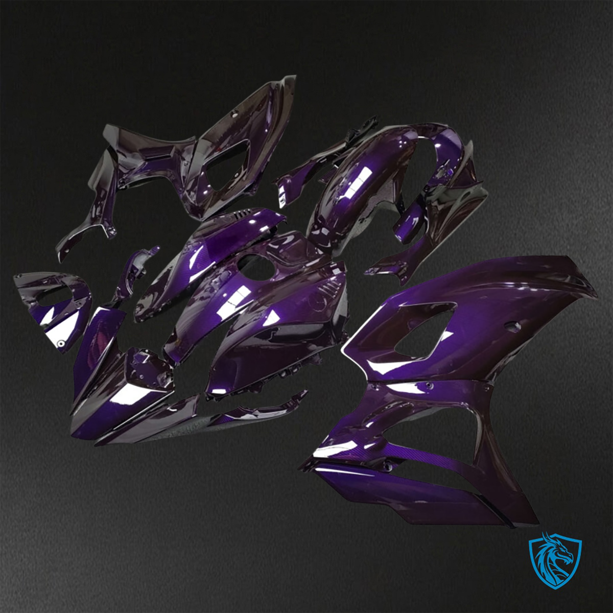 Yamaha R7 (2021-2025) Gloss Purple Carbon Fiber ABS Bodywork - Fairings Kit