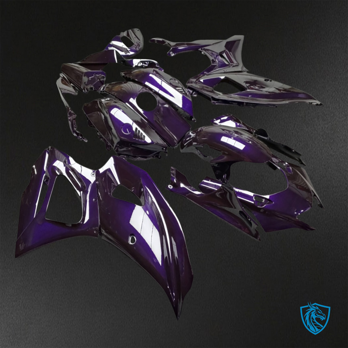 Yamaha R7 (2021-2025) Gloss Purple Carbon Fiber ABS Bodywork - Fairings Kit