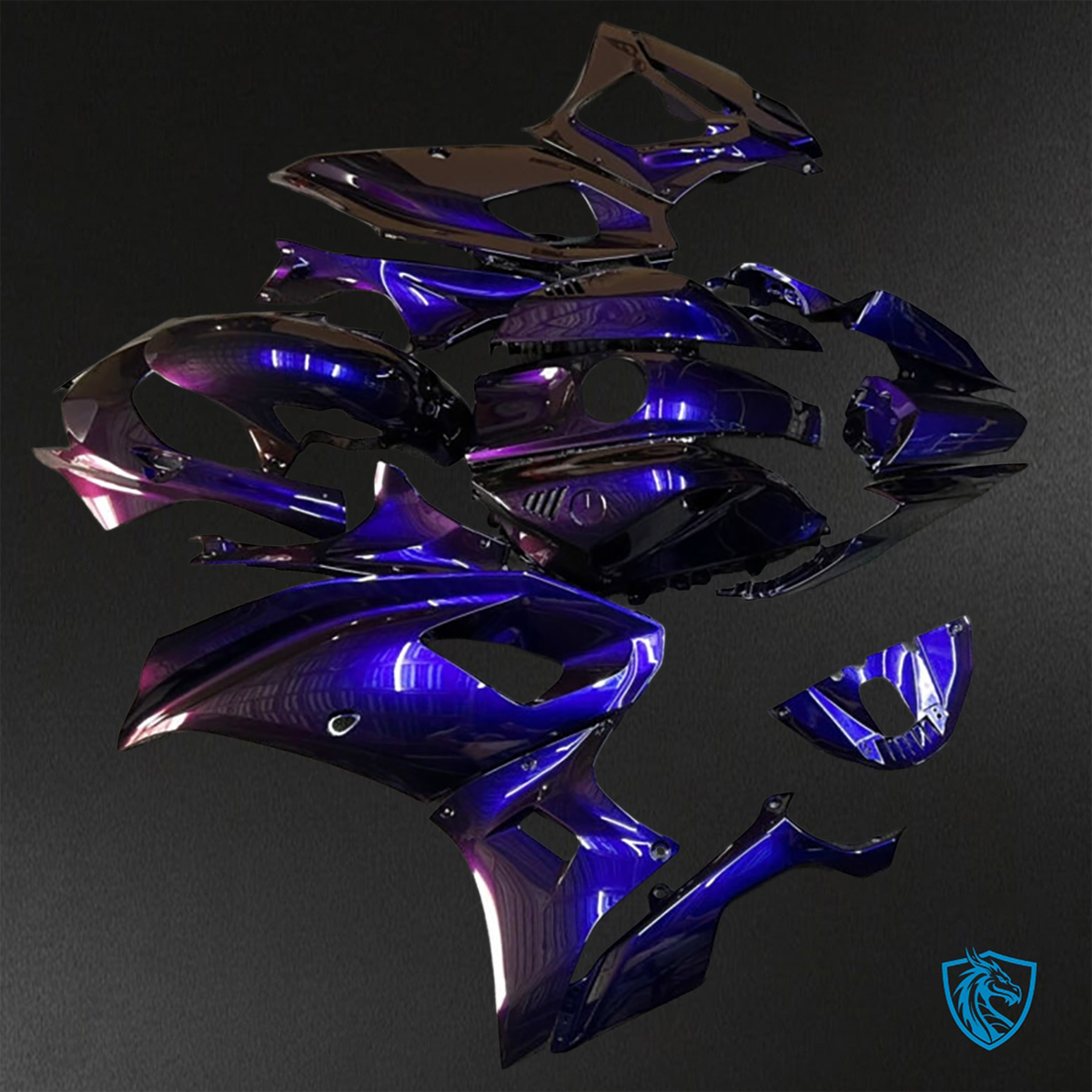 Yamaha R7 (2021-2025) Gloss Purple Iridescent Fairings Kit - Aftermarket ABS Bodywork