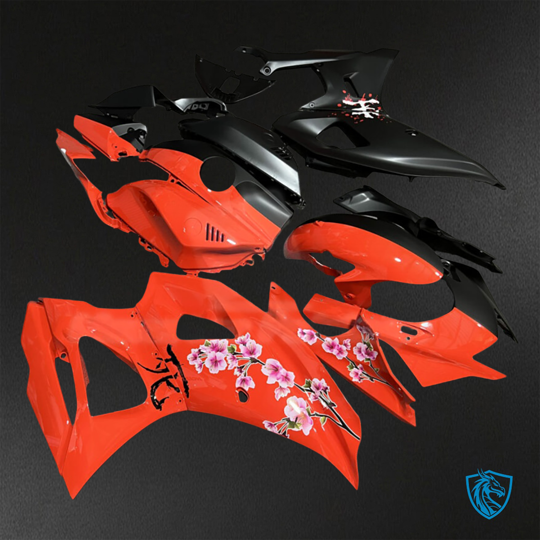Yamaha R7 (2021-2025) Gloss Red & Matte Black - Replacement Motorcycle Fairings Kit