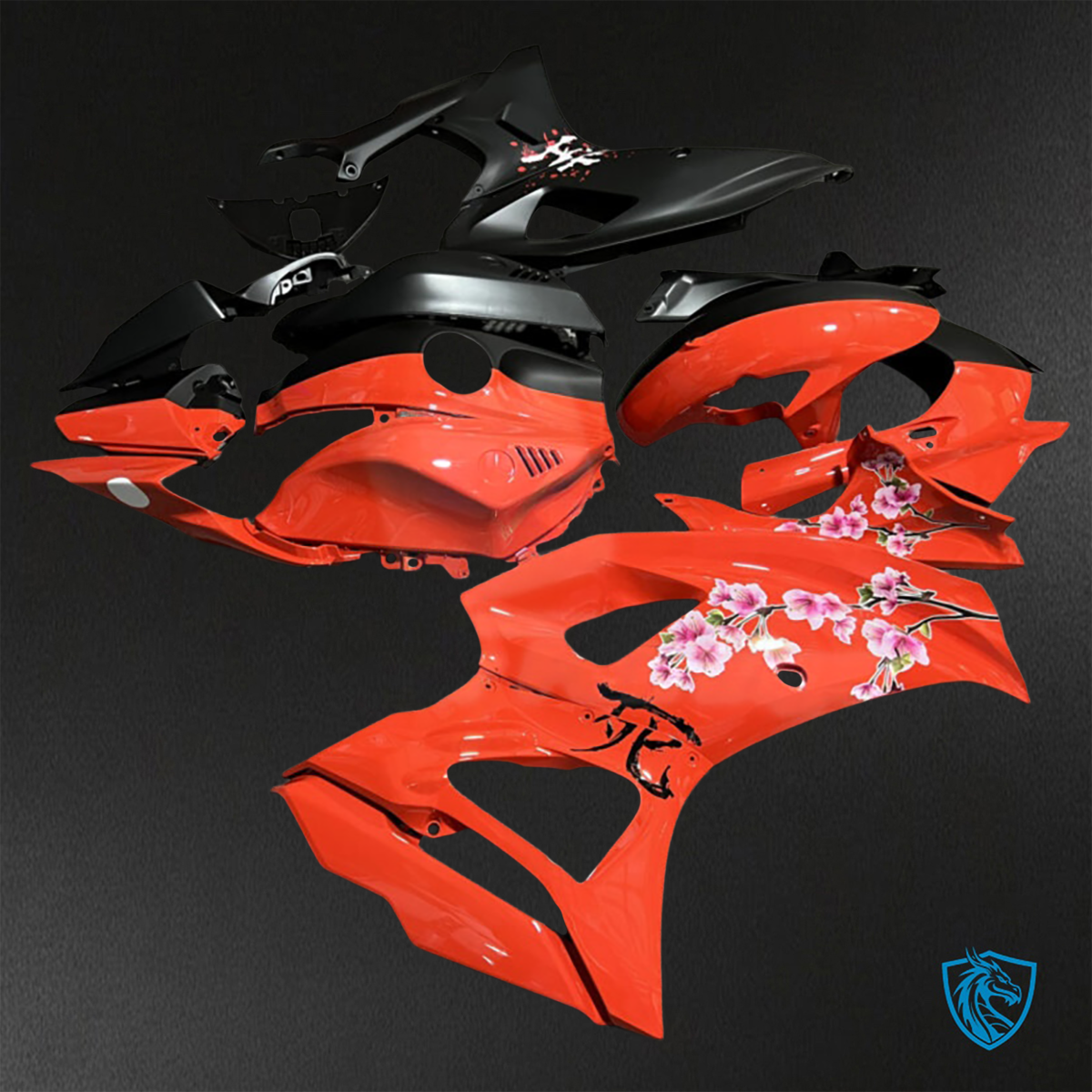 Yamaha R7 (2021-2025) Gloss Red & Matte Black - Replacement Motorcycle Fairings Kit