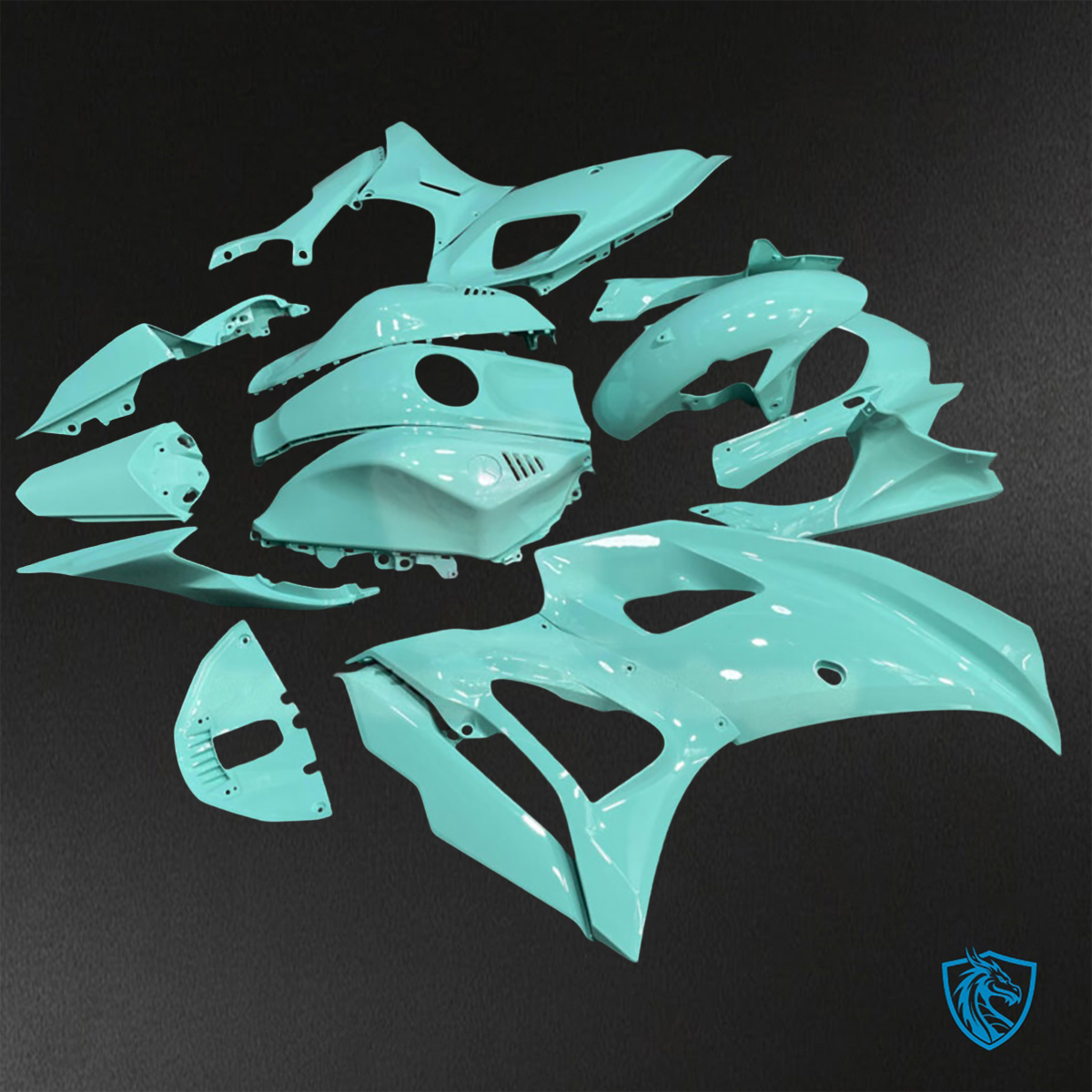 Yamaha R7 (2021-2025) Gloss Teal Fairings Kit - Aftermarket ABS Bodywork