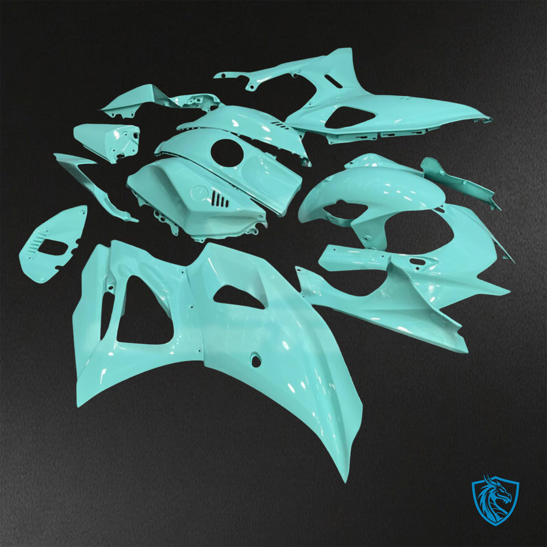 Yamaha R7 (2021-2025) Gloss Teal Fairings Kit - Aftermarket ABS Bodywork