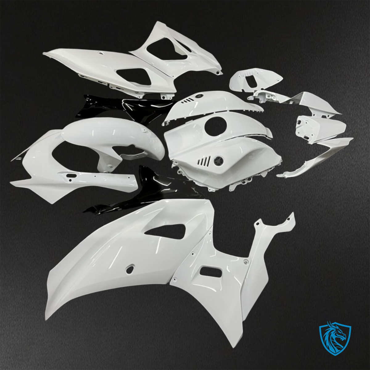 Yamaha R7 (2021-2025) Gloss White & Black ABS Bodywork - Fairings Kit