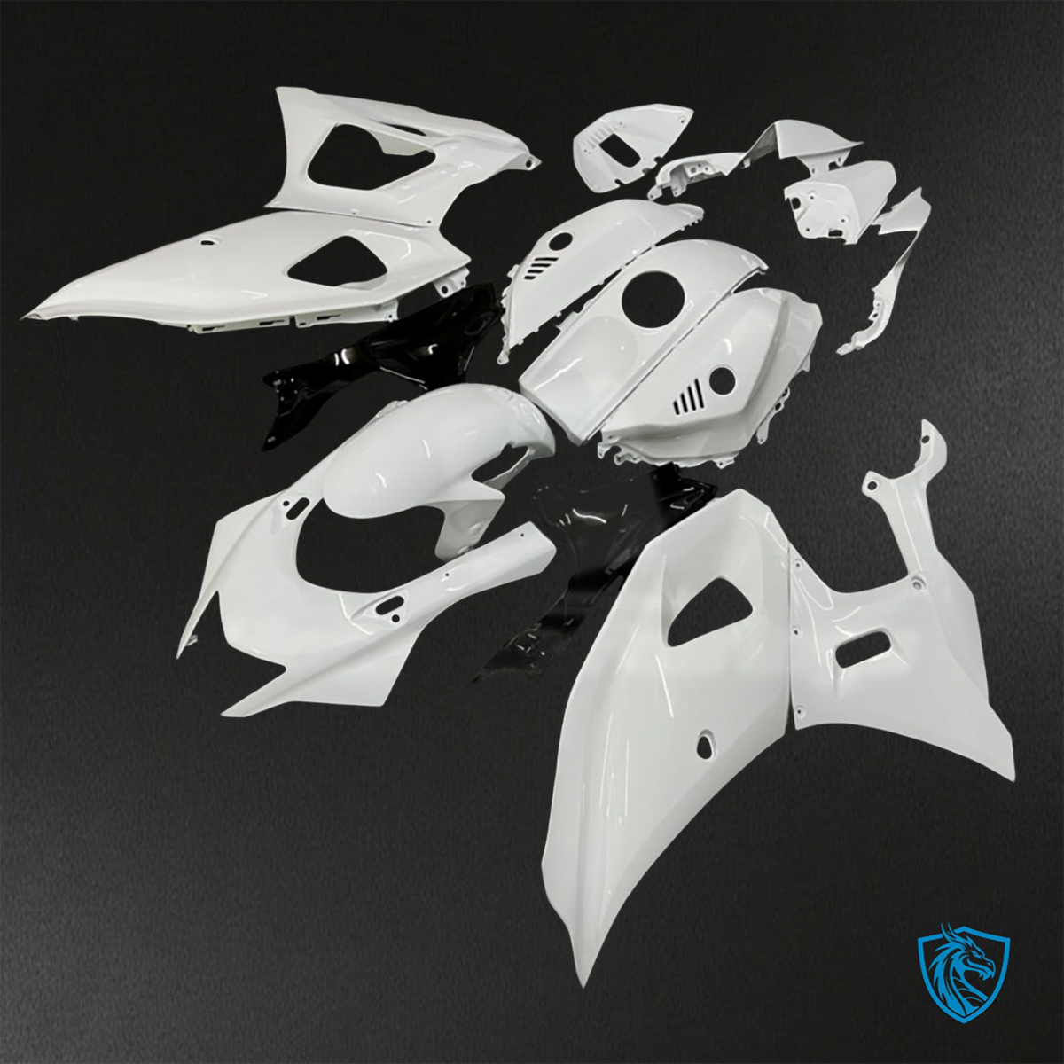 Yamaha R7 (2021-2025) Gloss White & Black ABS Bodywork - Fairings Kit