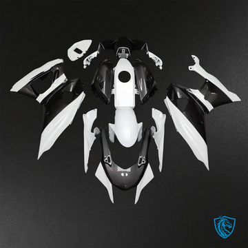 Yamaha R7 (2021-2025) Gloss White & Black Carbon Fiber Fairings Kit - Aftermarket ABS Bodywork